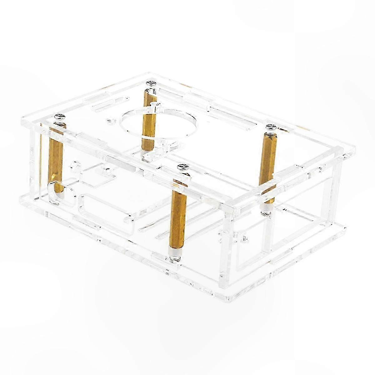 Transparent Acrylic Case for Raspberry Pi 5 B, Protective Housing
