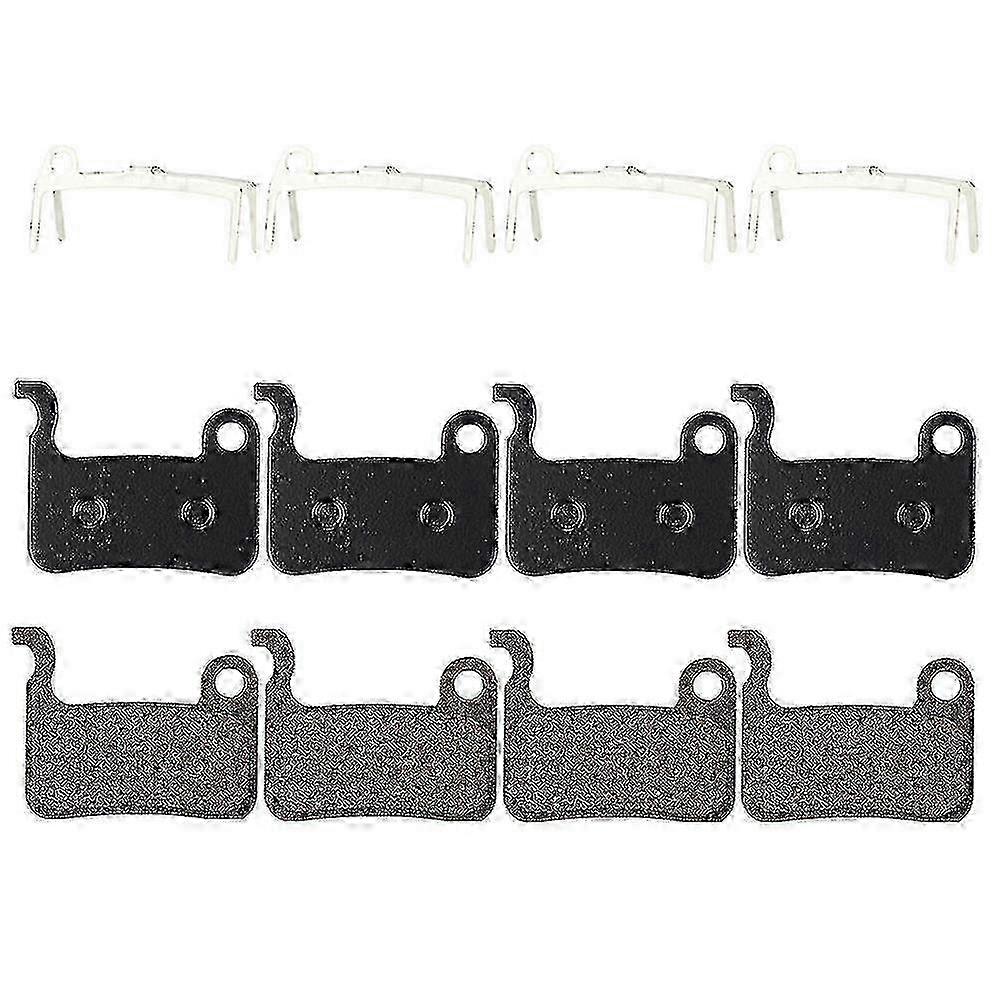 4 Pairs Resin Material Disc Brake Pads for Shimano Deore M596 M595 M535 Models