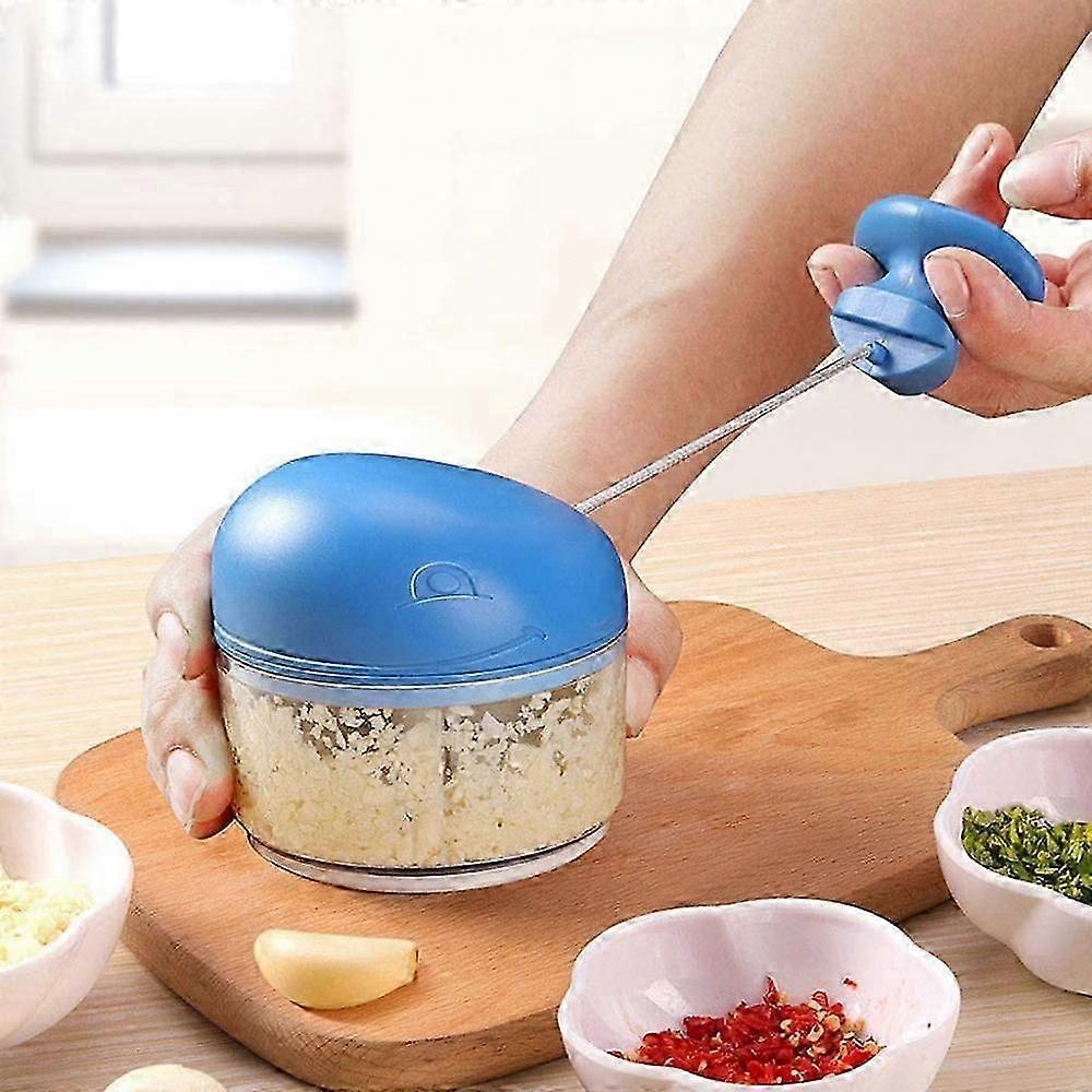 Mini Manual Food Chopper, Vegetable Meat Choppers Onion Chopper Manual Handheld Speedy Chopper Blender for Onion/Meat/Ginger/Fruit/Herb/Garlic,