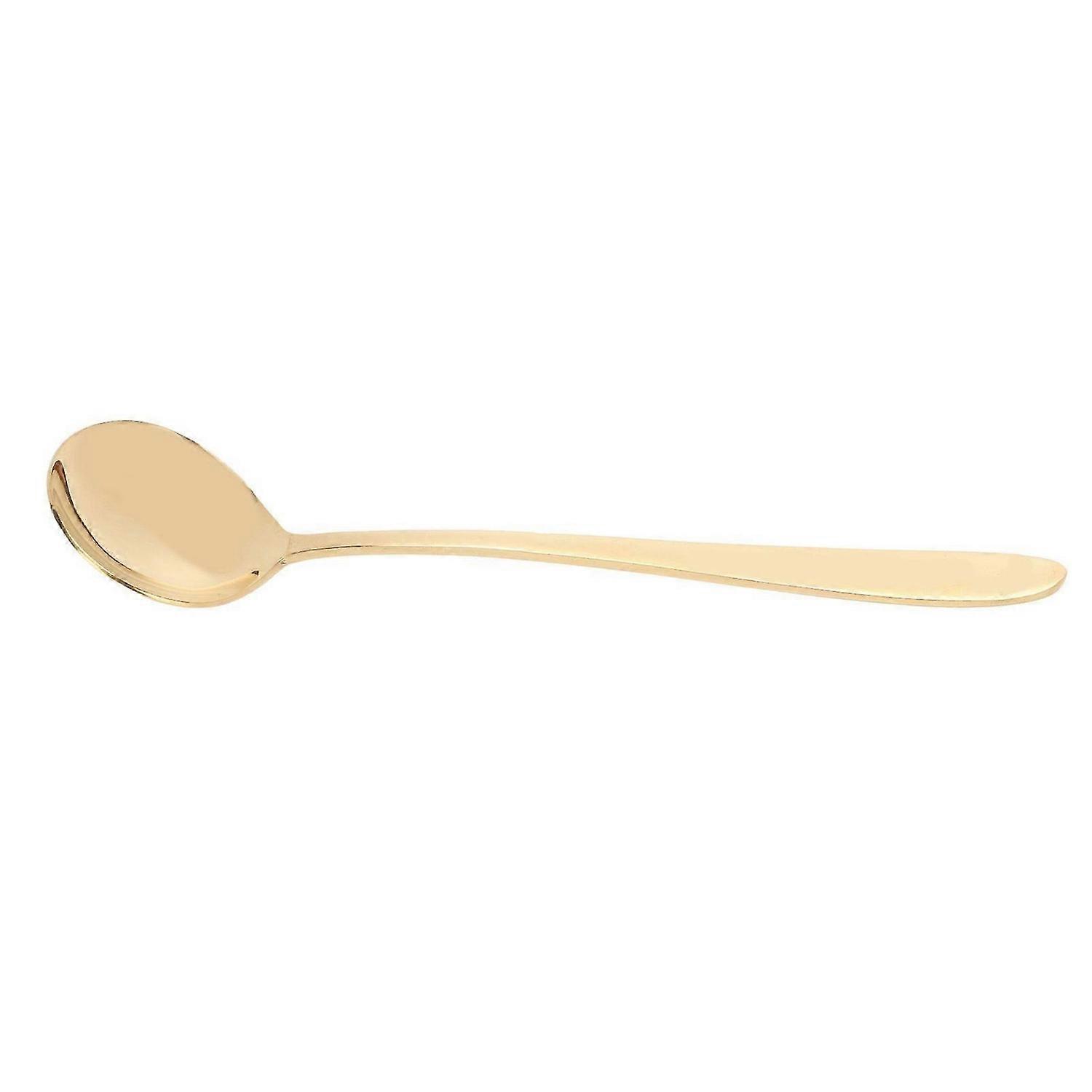 2025 Latest Model Serving Spoon Brass Polished Glossy Edges Elegant Style