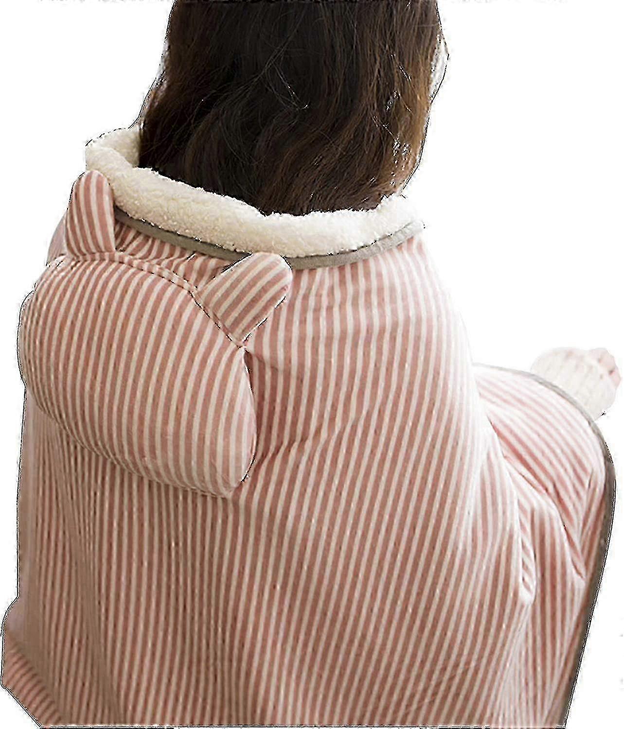 Usb Blanket With 3 Heat Settings Pink Heated Blanket Heated Shawl Electric Plush Blanket Usb Rechargeable Shawl Electric Heated Pad Plush Arm