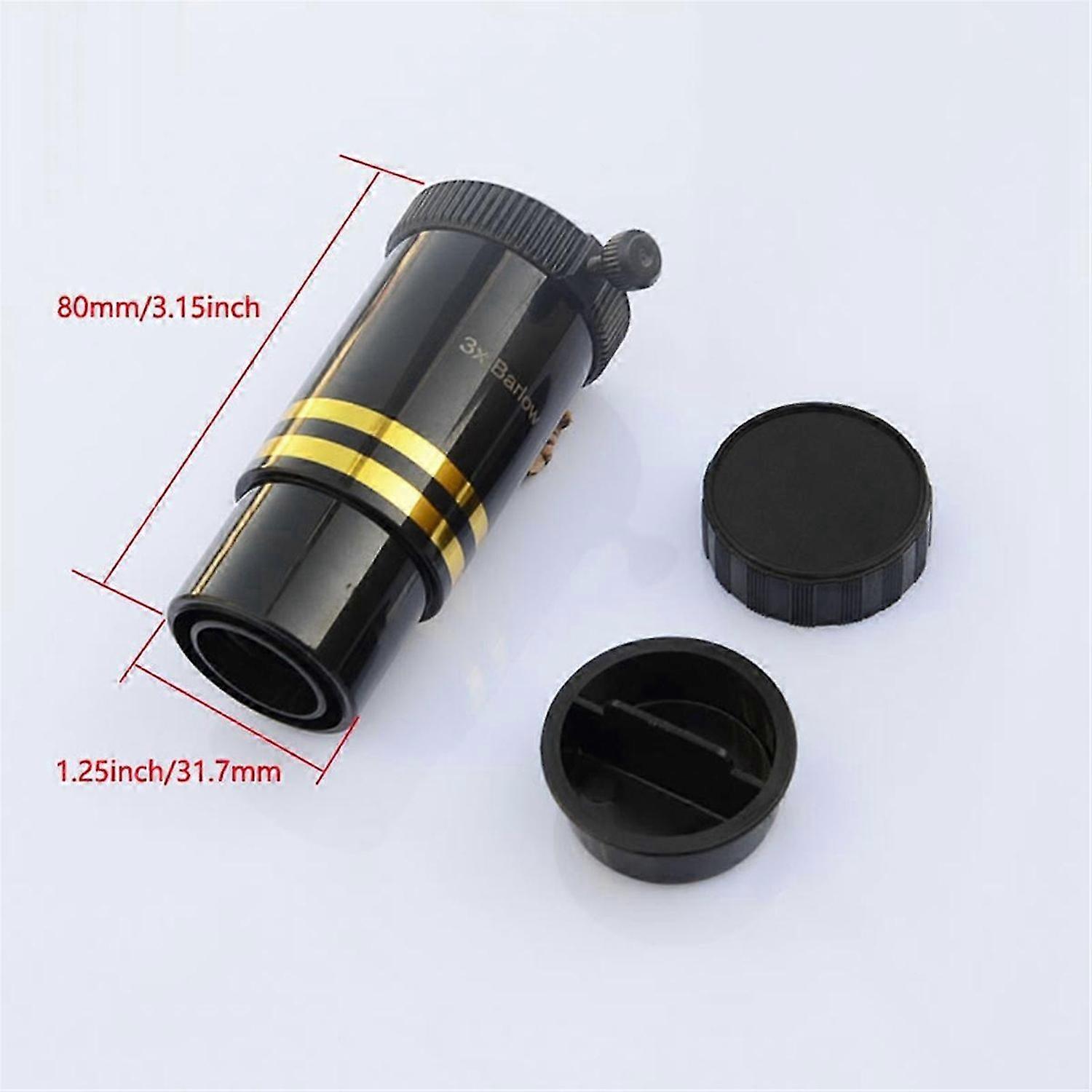 1.25-inch 3x telescope extender 31.7mm 3x Barlow optical lens