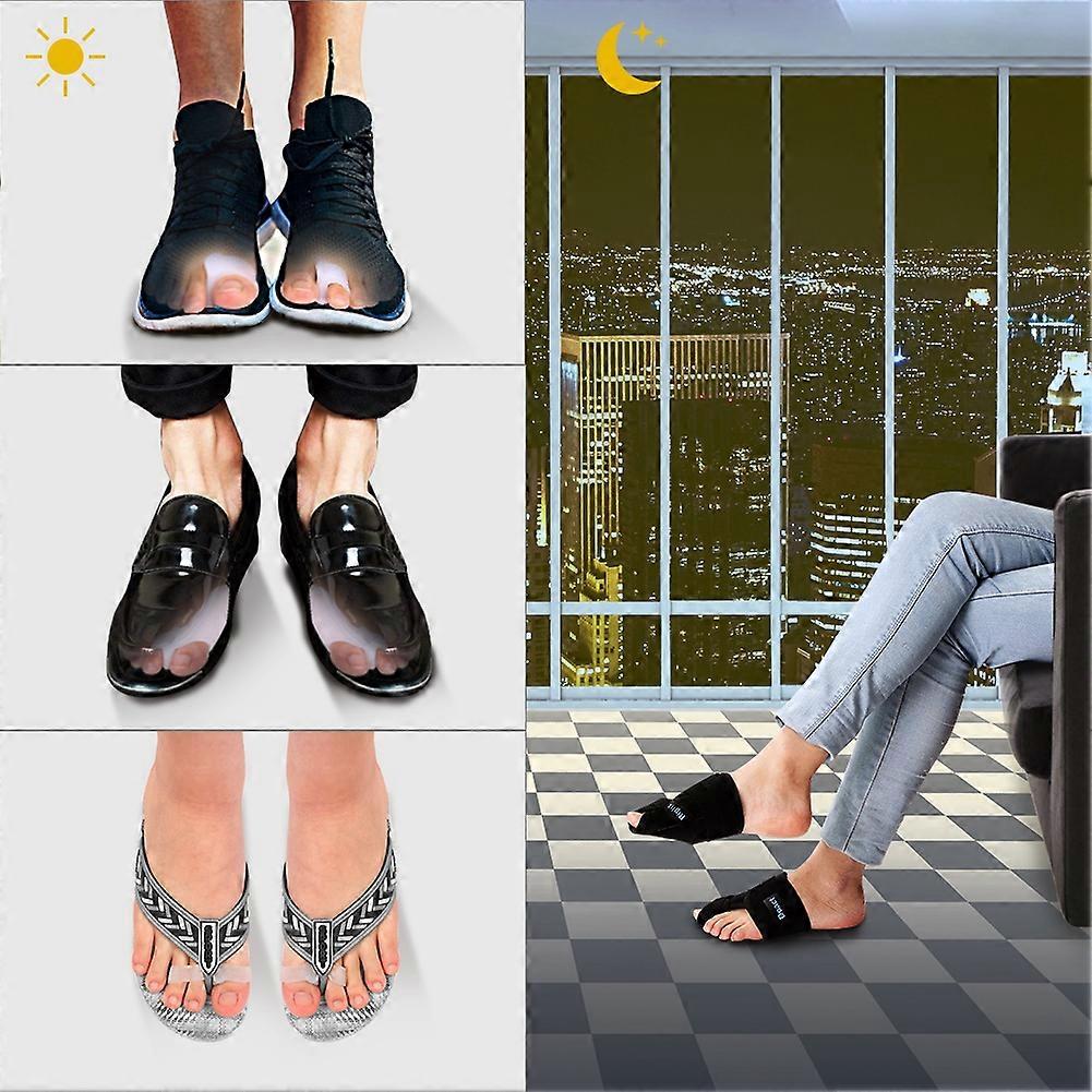 Bunion Toe Corrector Kit with 1 Pair Splint & 3 Silicone Toe Separators