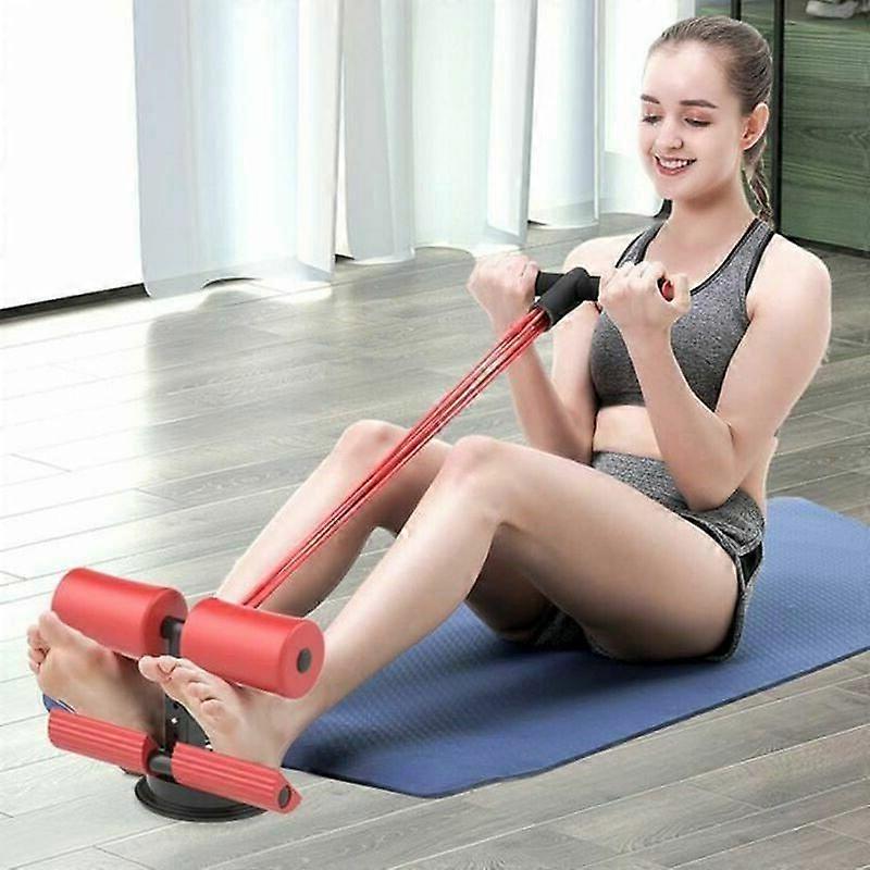 Multifunctional resistance bands stretch cord, sit-up gym with suction cup