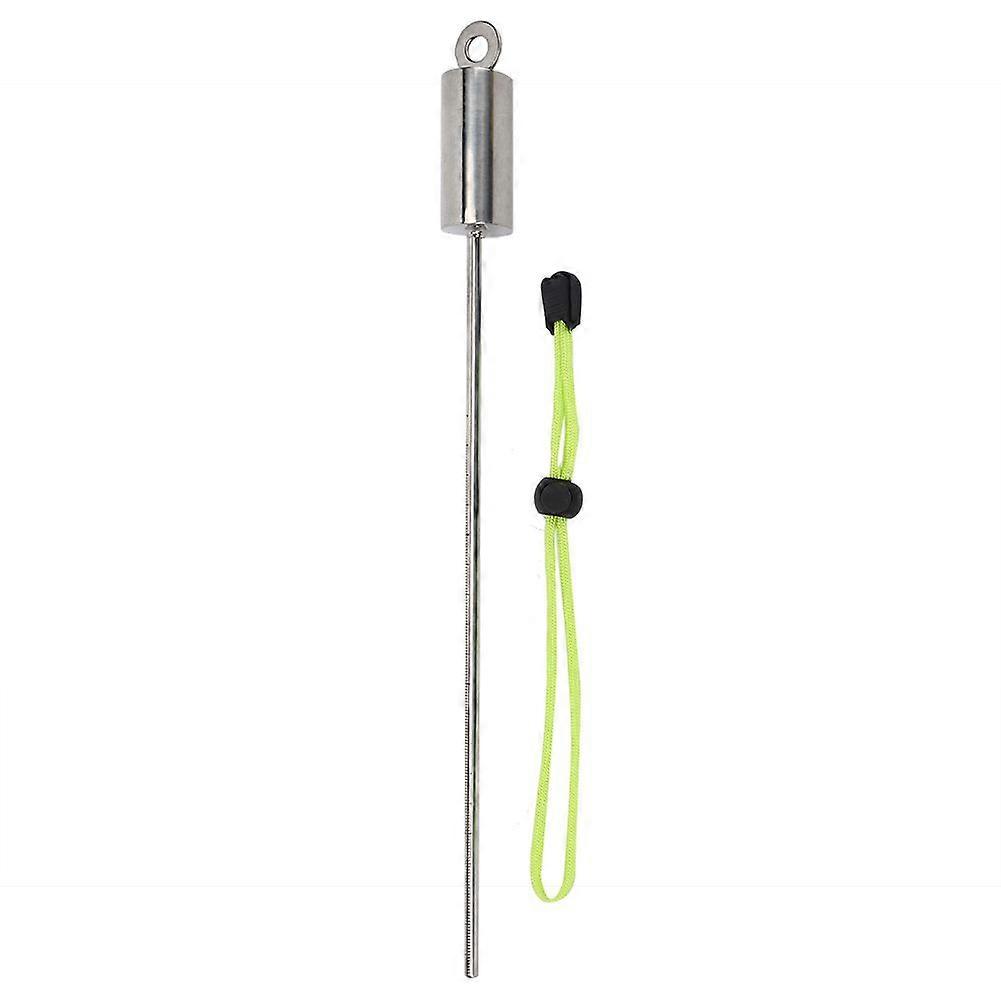 KEEPdiving Stainless Steel 30cm Diving Lobster Stick Pointer Underwater Shaker Noise Maker with Scale Hand Strap
