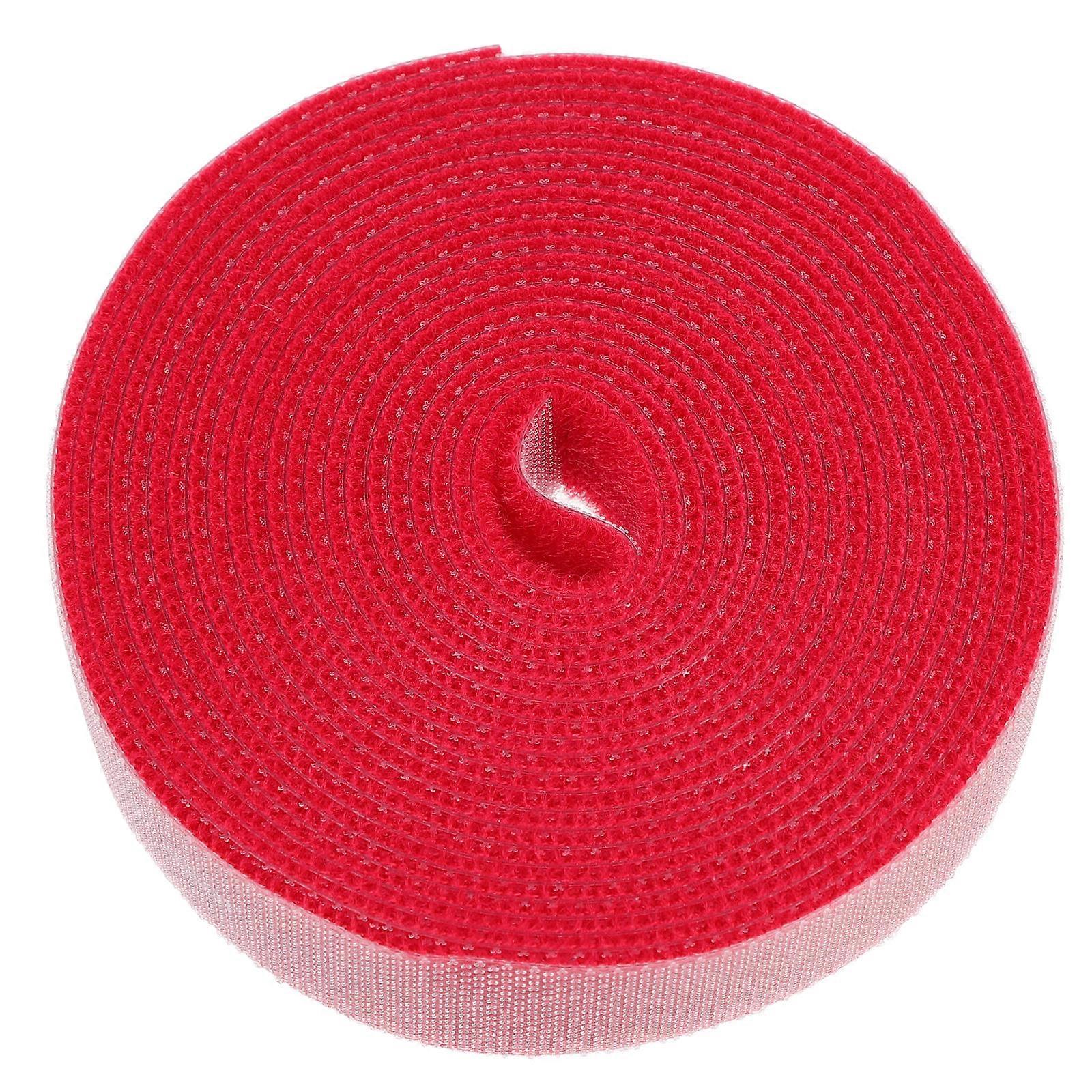 Reusable Cable Tie Cable Organizer Cord Strap for Home Use Durable Red Pp Material for Cable Organization 1Pcs