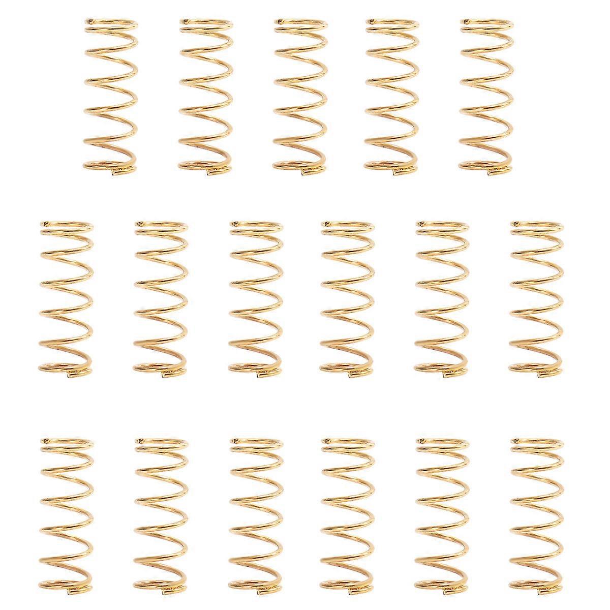 Pickup Adjust Height Spring for Electric Guitar Bass 17Pcs Golden Set