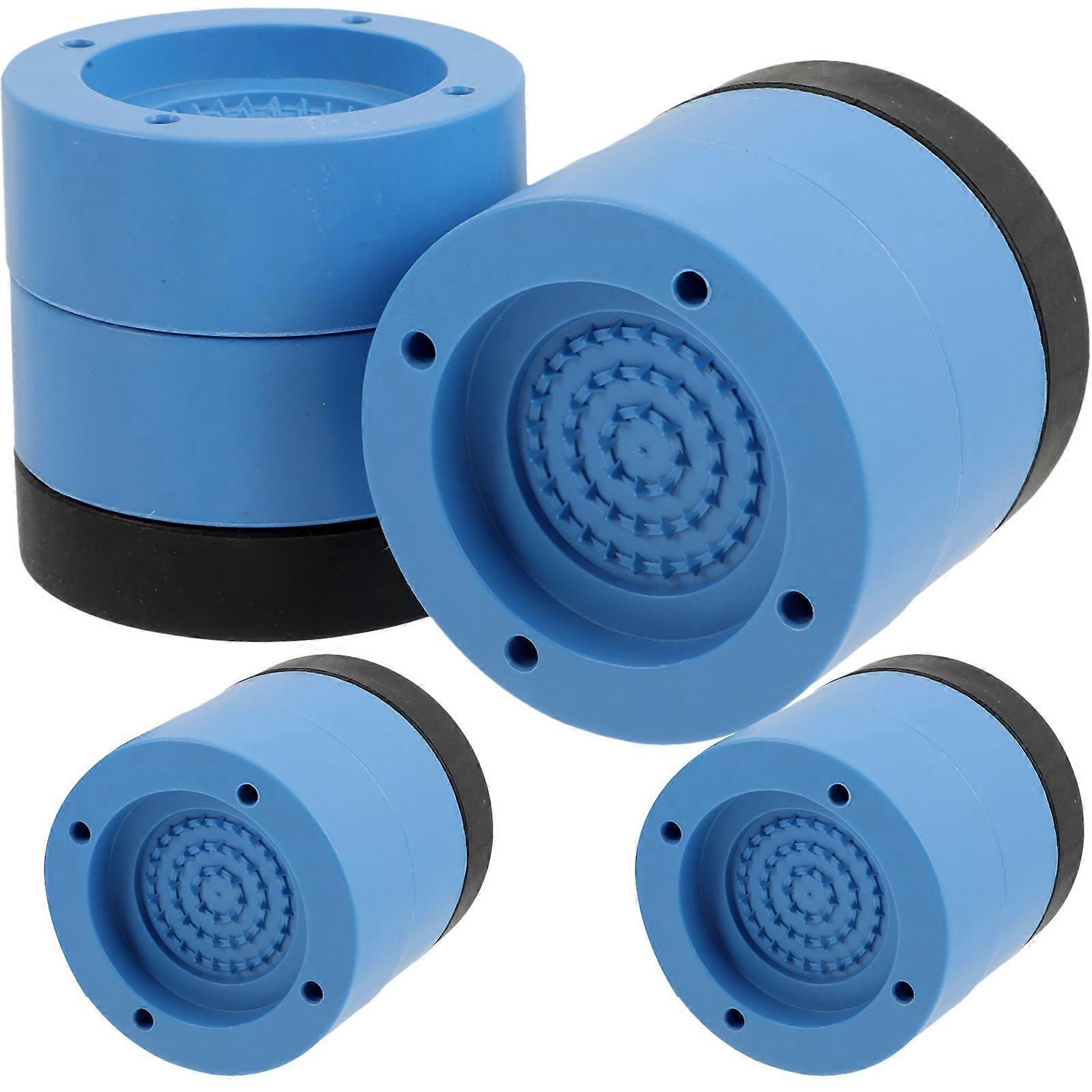 Reusable Blue Bed Risers for Home Use with Non Slip Protection 4Pcs