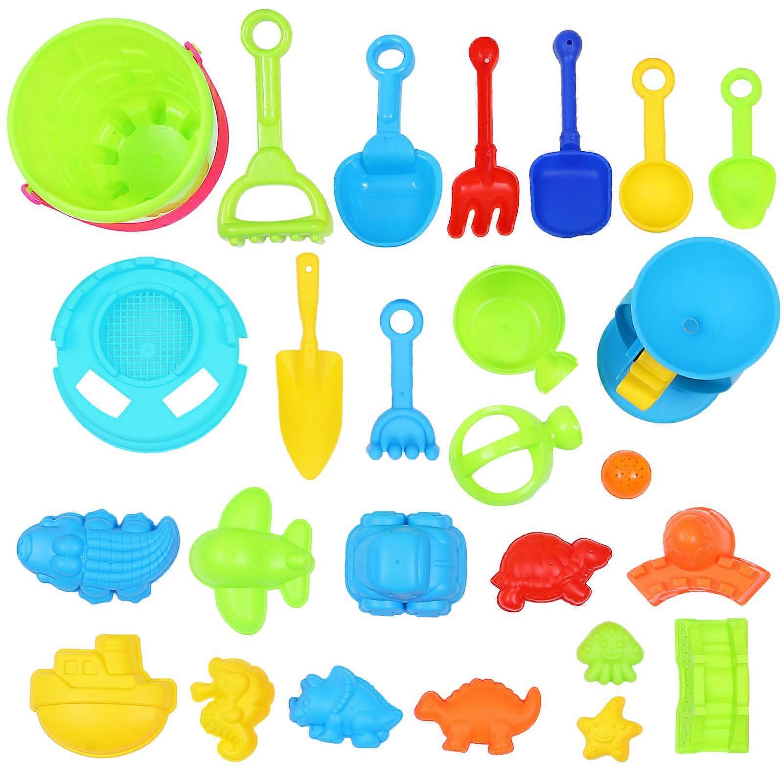 Beach Sand Bucket for Kids Play 25Pcs Included