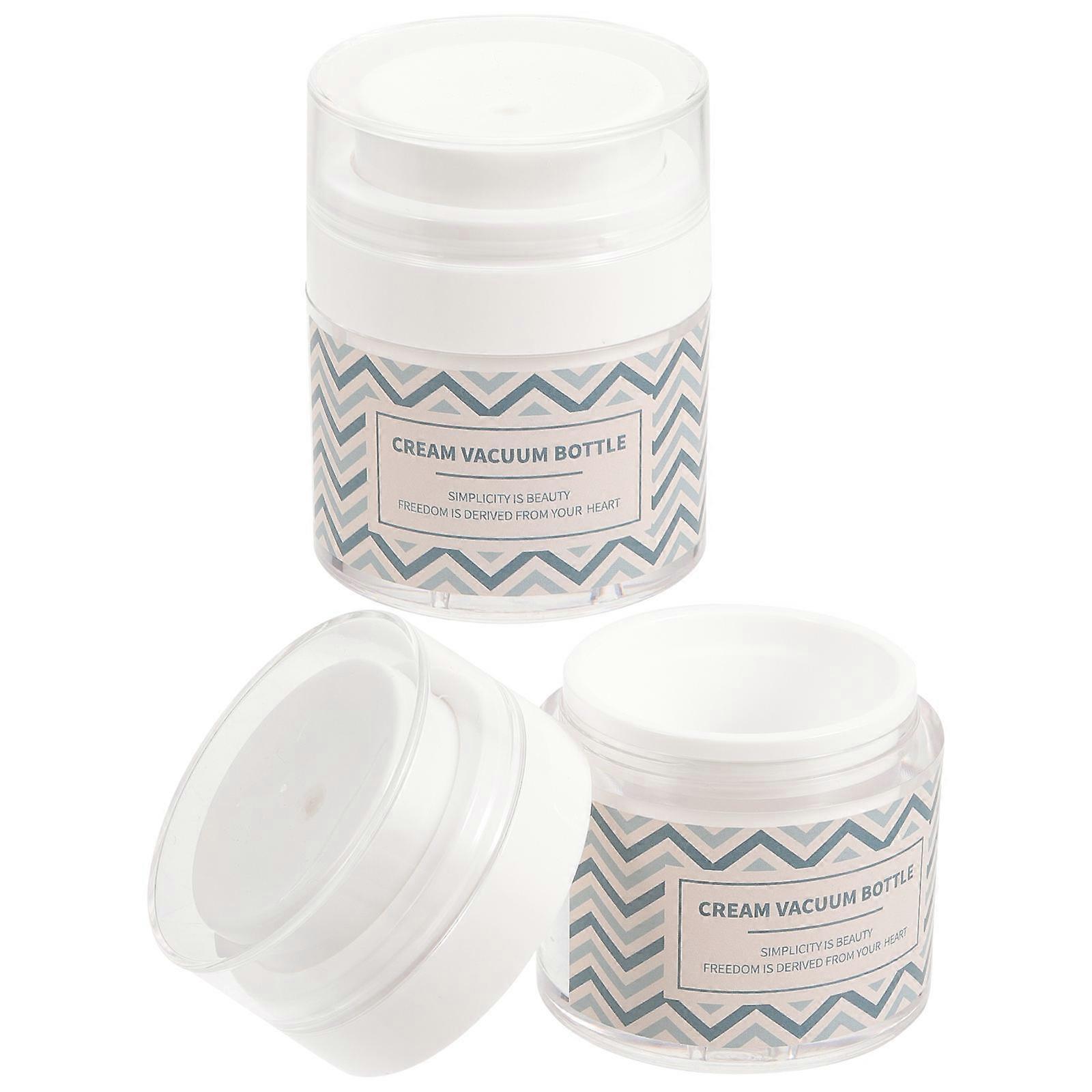 Cream Container Refillable Cosmetic Bottle for Decoration 2Pcs Assorted Color