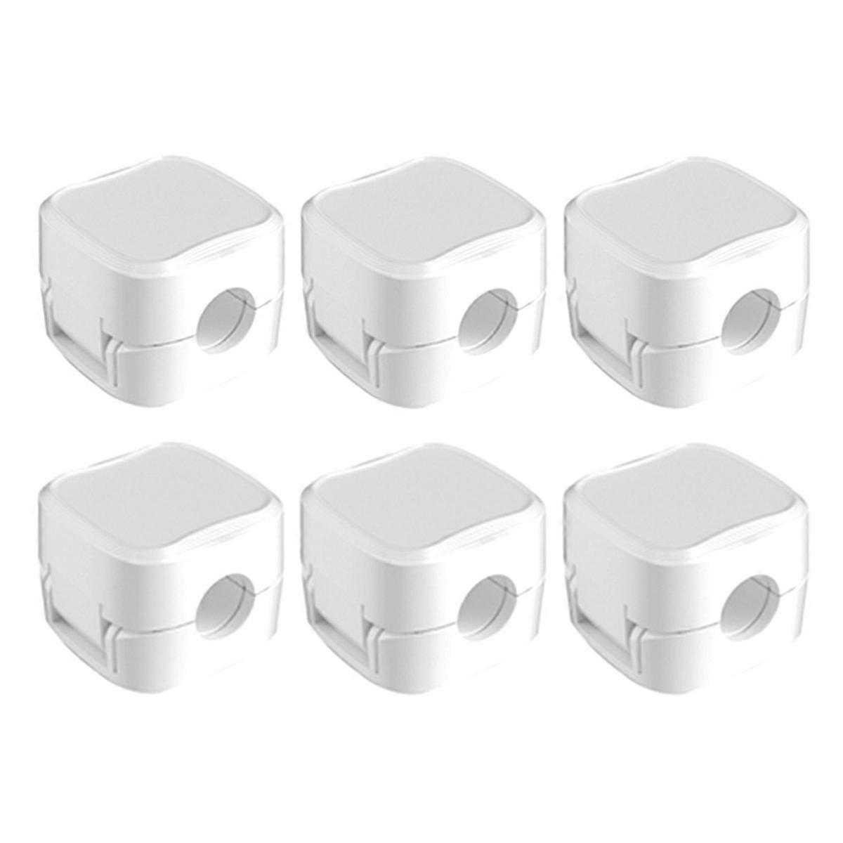 Magnetic Cable Clips Non-marking Cable Organiser Clip Plug Hook White