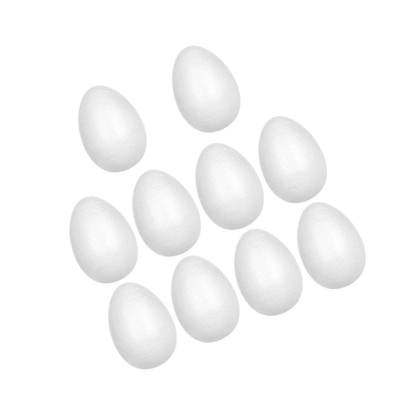 White Eggs And Polystyrene Polystyrene Non-toxic Decorations Egg Eggs Easy White Foam Eggs Application Polystyrene 120mm