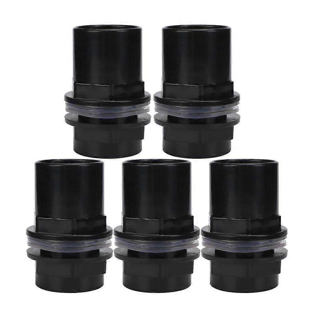 5Pcs/set PVC Aquarium Water Pipe Joint Straight Tube Connector Fish Tank Accessories(40mm)