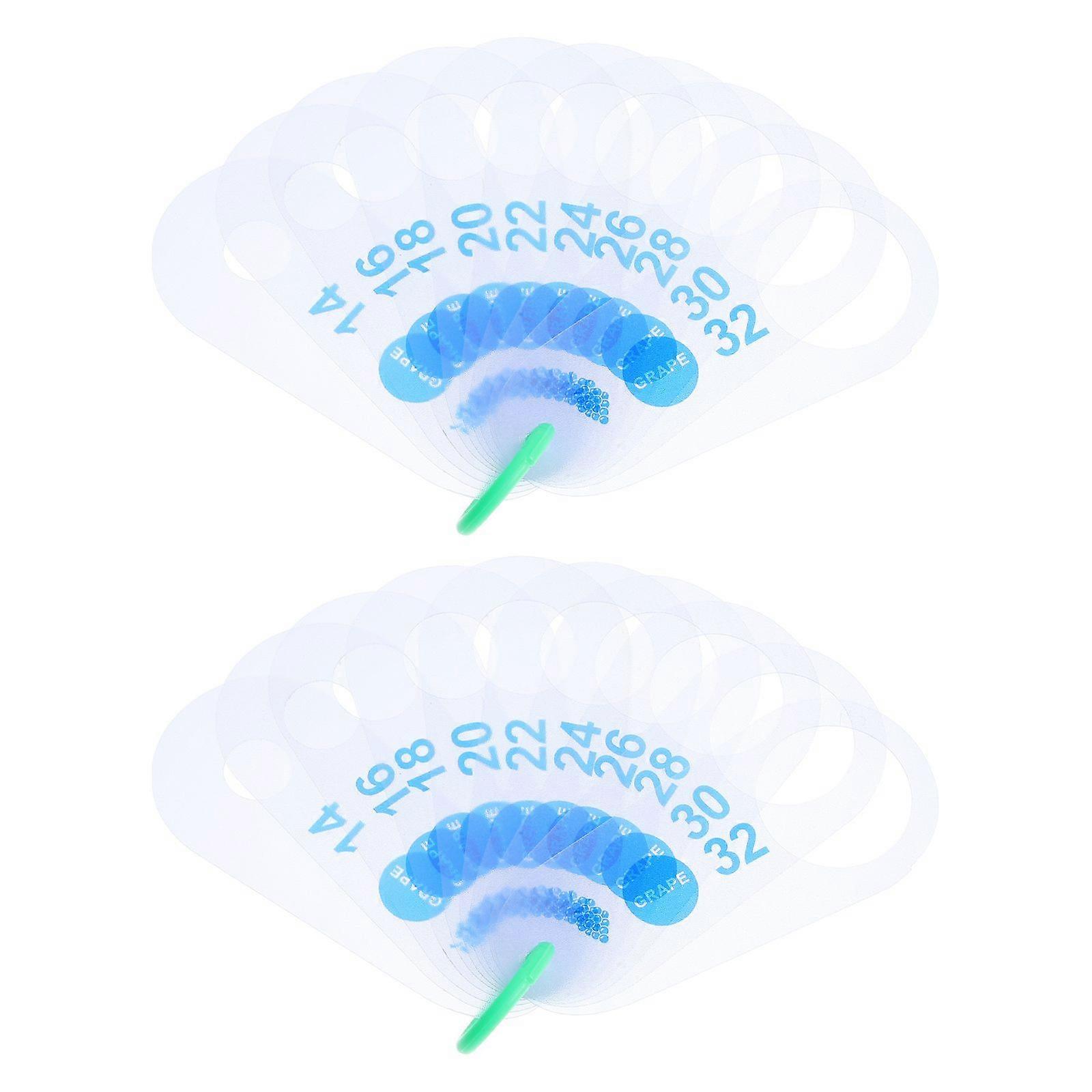 2PCS Grape Measuring Rulers: Fruit Diameter Gauge Ruler Portable Grape Diameter Measuring Tools for Farmers and Shops