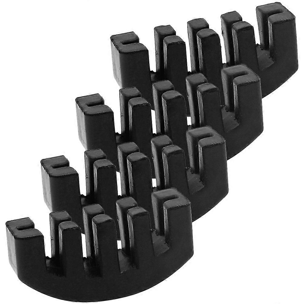 Violin Practice Rubber Mutes for Violin Use 12Pcs Black Durable Set