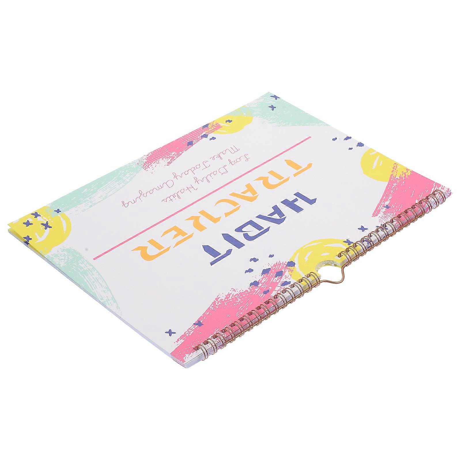 Habit Tracker Planner Spiral for Planning 4Pcs Habit Tracker Monthly Journal