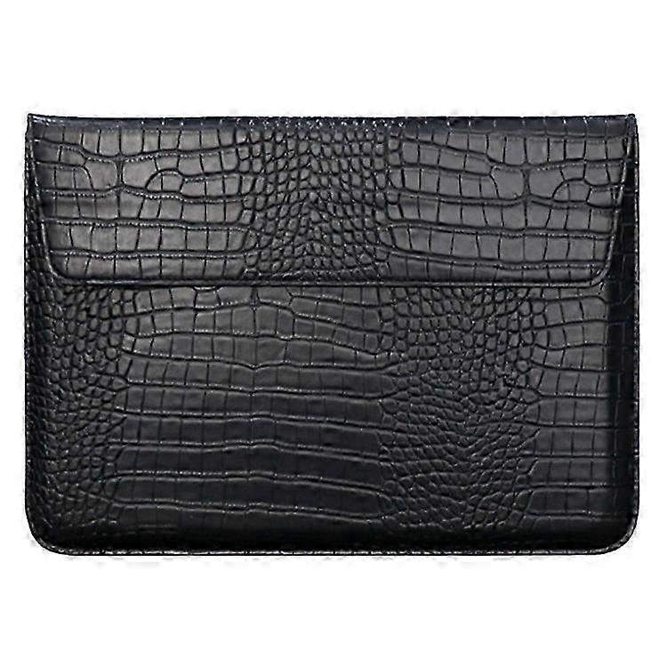 15,4-inch laptophoes krokodil textuur PU lederen notebook computer opbergtas