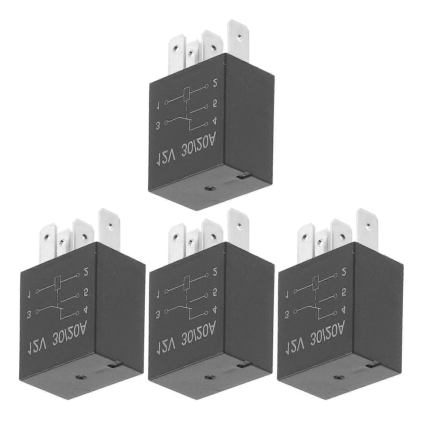 Starter Relay 12V Automotive 5 Pin Relay 12Pcs Set