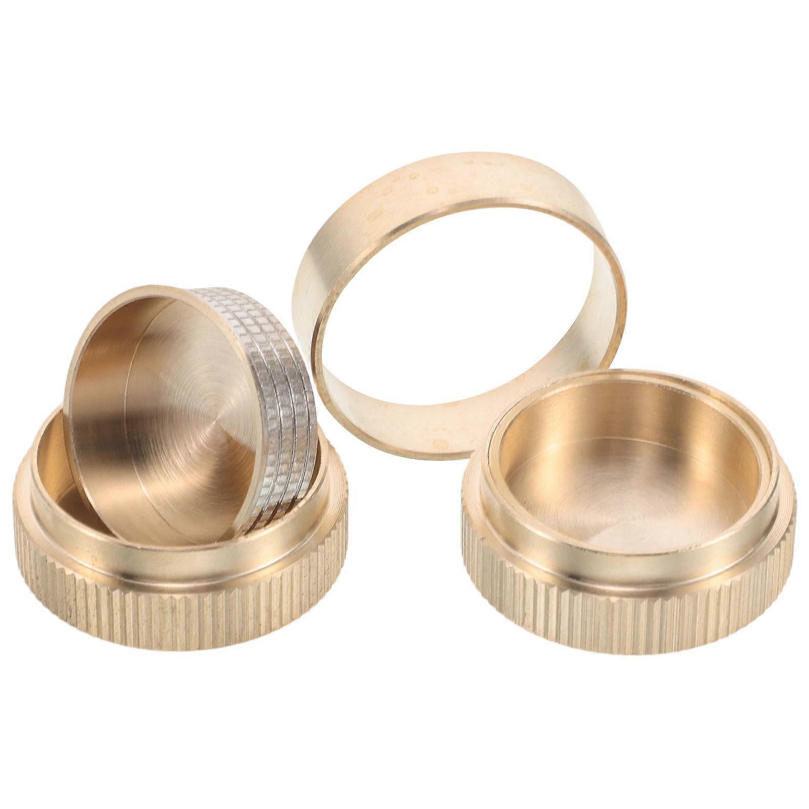 4Pcs Dynamic Coin Appear Gimmick For Trick Shows Square Design Performance Box Golden Color Coin Disappear Effect