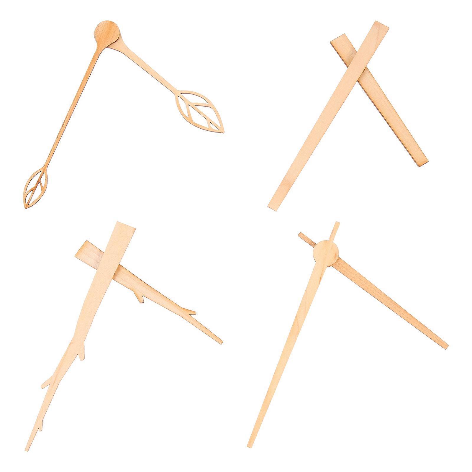 Wear-Resistant Clock Parts Wooden Clock Replacements for 16Sets