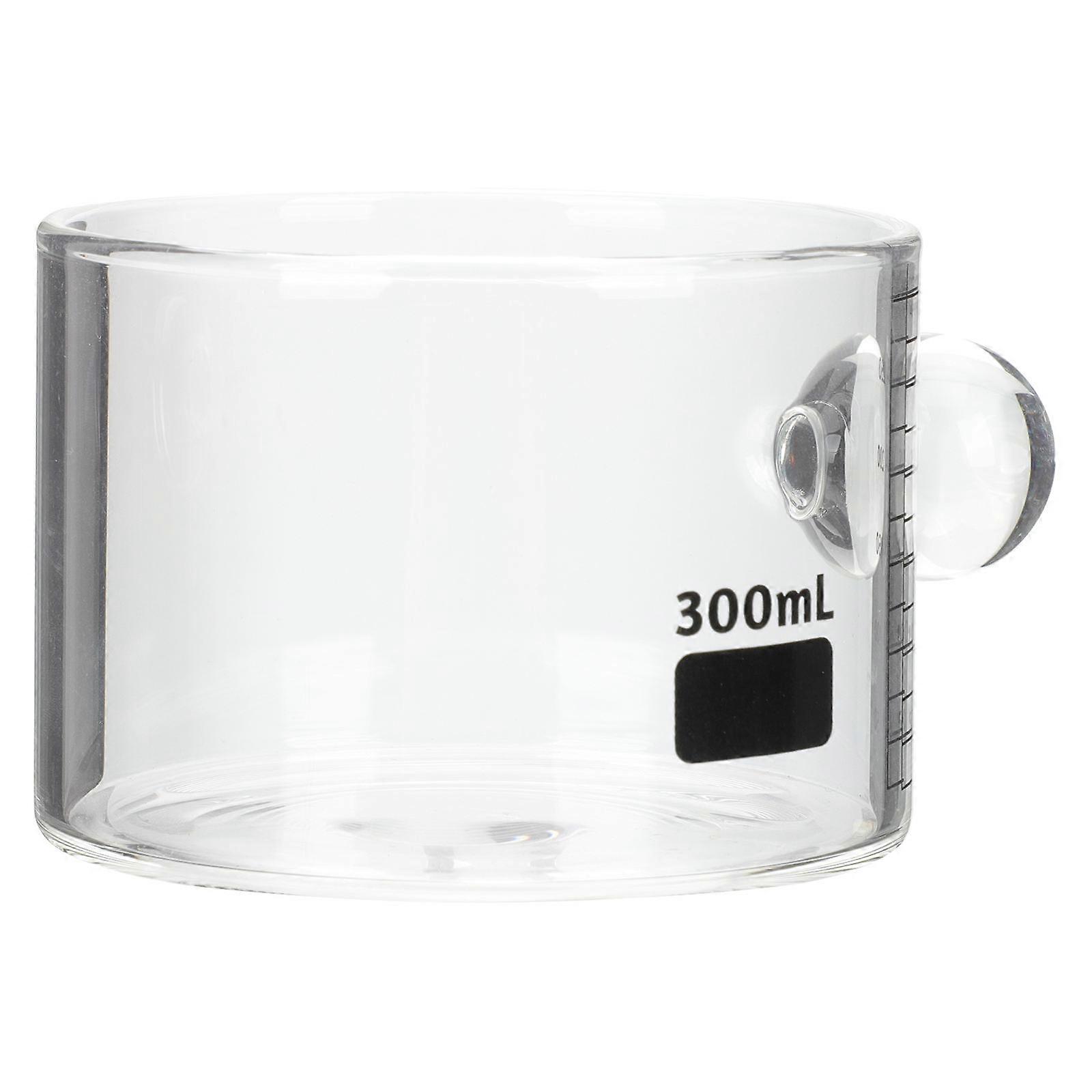 Heat Resistant Glass Beverage Storage Cup Set 4Transparent Measuring Cups Ideal For Restaurant And Hotel With Scale