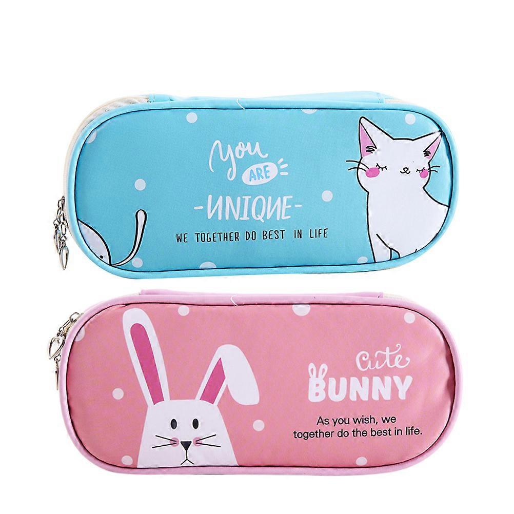 Multifunctional Pen Storage Pouch For Travel Accessories With Rectangular Shape Suitable For Writers In Pink 1Pc