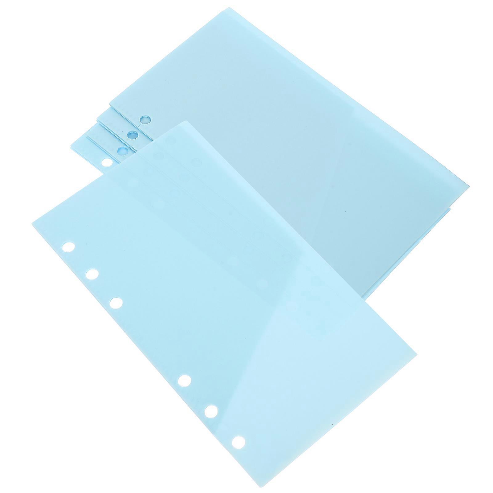 Budget Binder Insert Portable Use 10Pcs Sky-Blue PP Binder Pockets