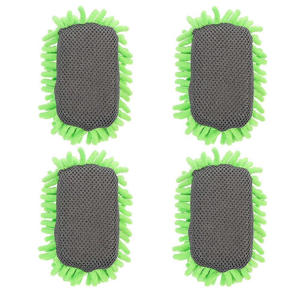 Chalkboard Wiper 4Pcs Double-Sided Whiteboard Eraser Home Use Light Green Rectangular Cleaning Tools
