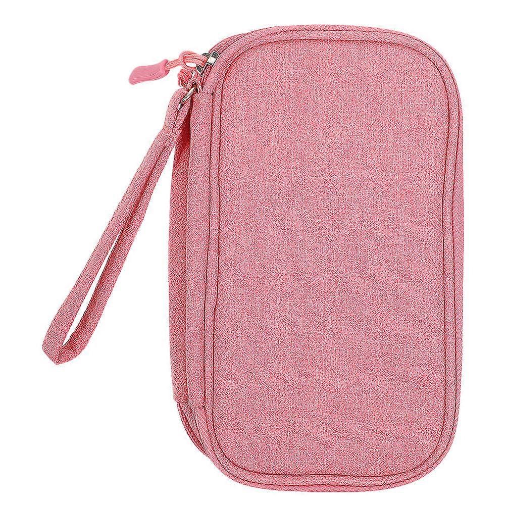 Electronics Accessory Organizer Cord Organizer for Storage 3Pcs Pink Case