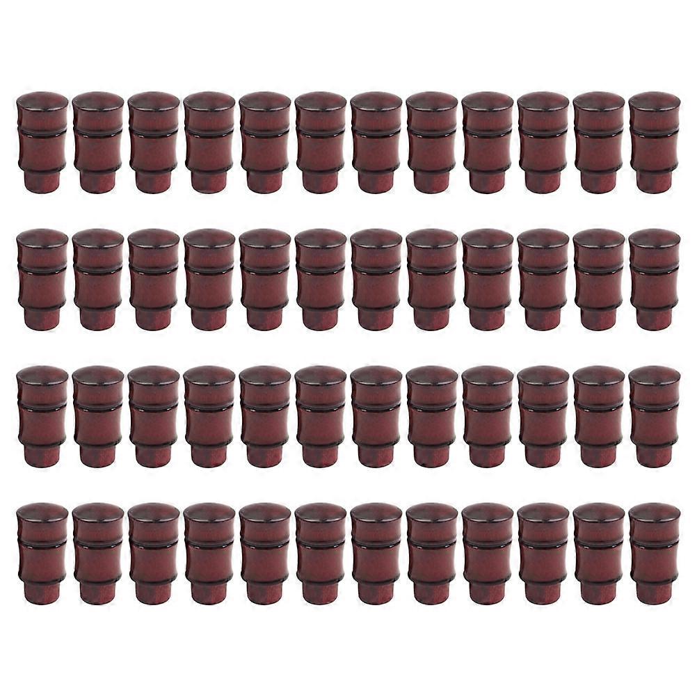 Scroll Joint For Drawing And Art Preservation 100 Pcs Dark Brown Cylindrical Calligraphy Tools Painting Preservation