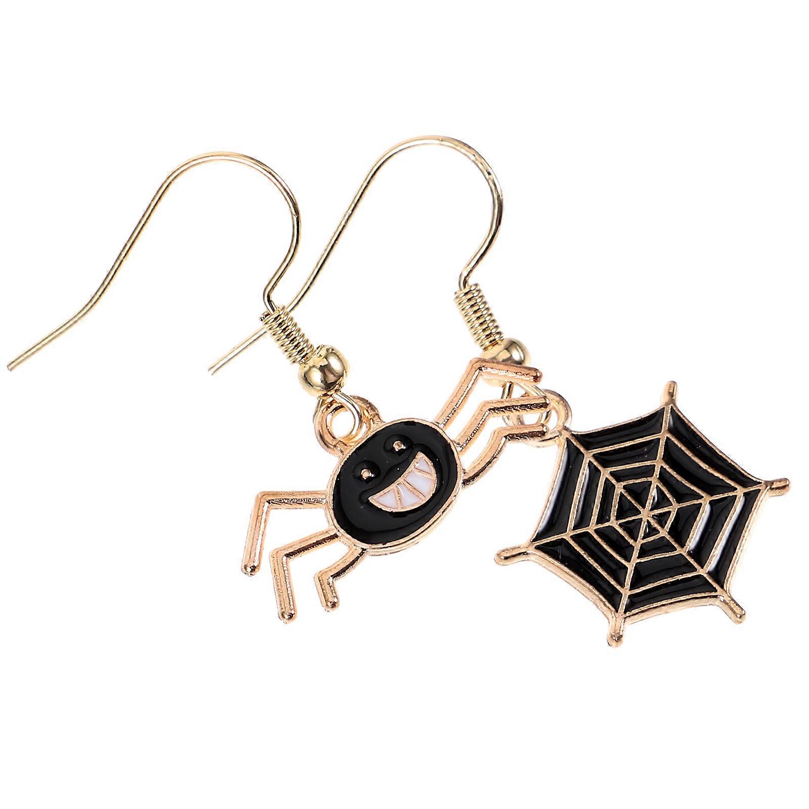 Halloween Earrings Assorted Color Ear Hooks for 2Pairs Festival Use