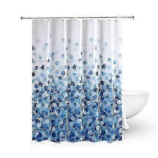 Delicate Shower Drape with Hook Good Drapability Polyester Modern Large Soft Bath Curtain for Hotel