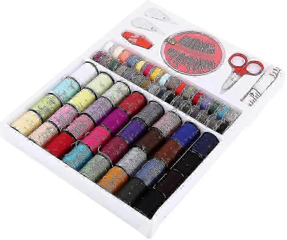 2025 Home Sewing Kit Colored Sewing Machine Thread 64 Rolls Sewing Tools
