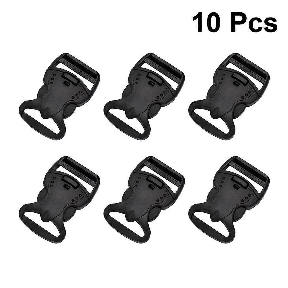 Quick Release Buckle Plastic Buckles for Strap Use 20Pcs Black Color