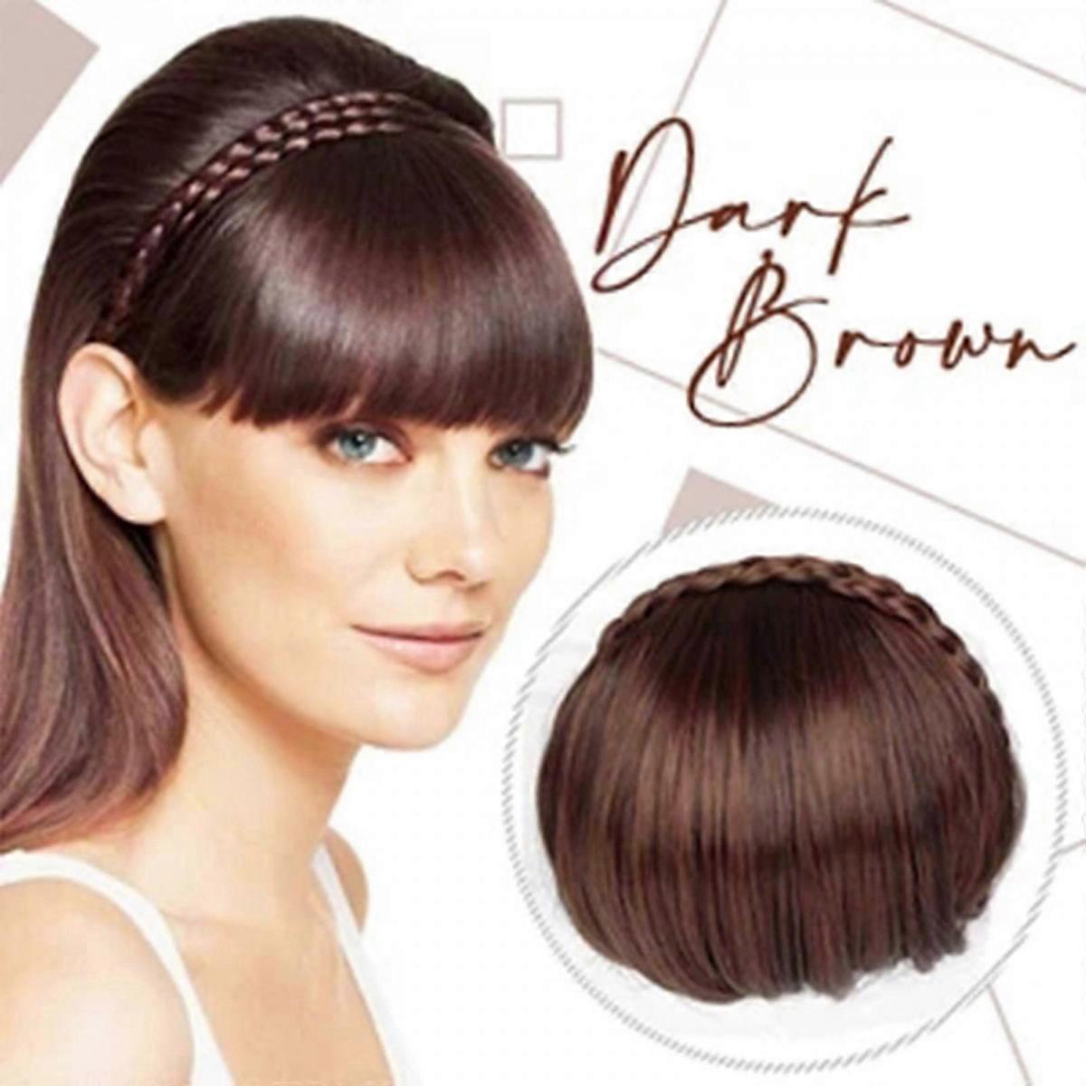 Braid Hairband Synthetic Bangs Heat Bangs Hair Extensions For Lady