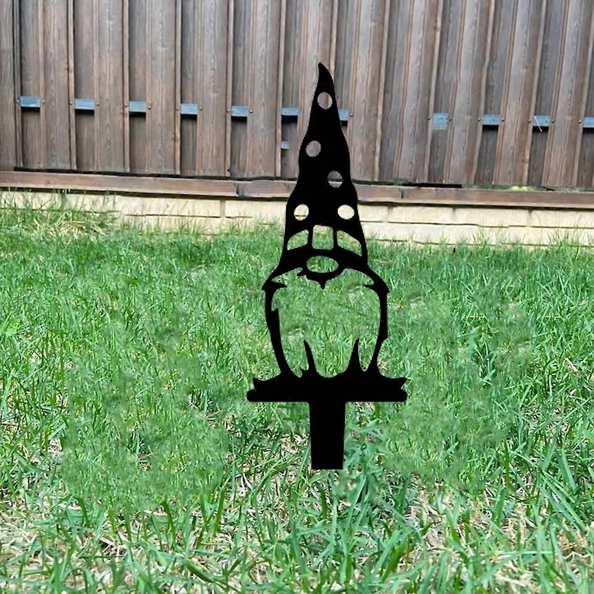 1PC Decorative Dwarf Metal Garden Stake Ornament Sculpture for Lawn Yard