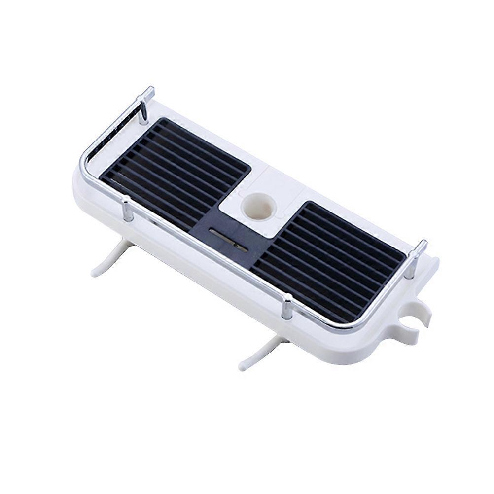 Storage Tray for Bathroom Wall-Mounted No Drilling Multifunctional Organizer White 30x14 Cm Rectangular Shape Modern Style 1Set