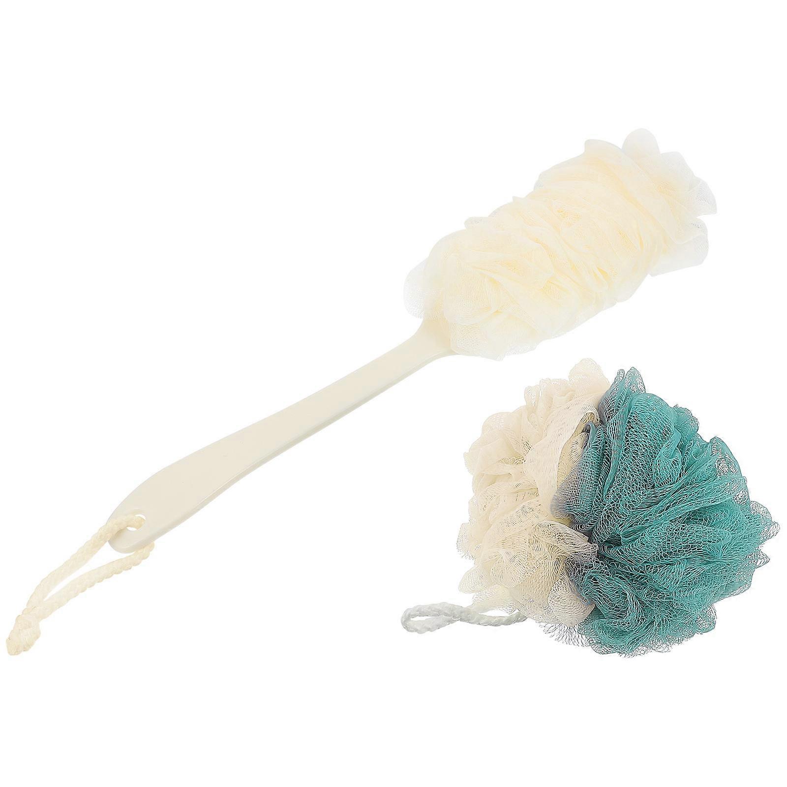 Long Handle Shower Scrubber Brush for Bath Massage 6Pcs Set