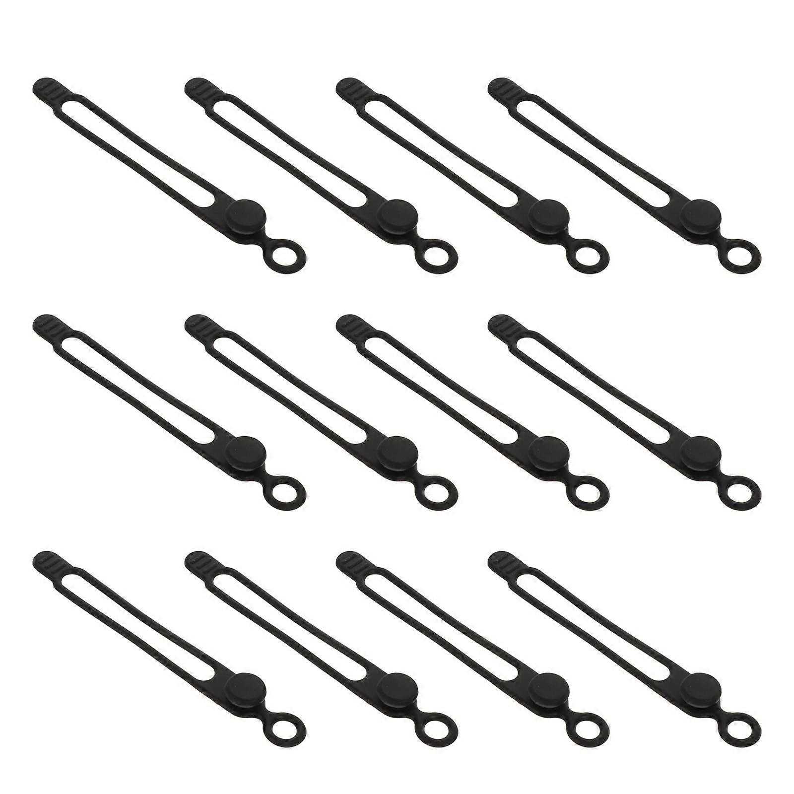 Silicone Cable Organizer Ties for Cord Management 80Pcs Rubber Straps