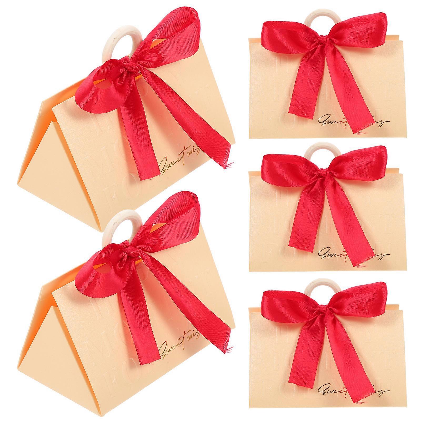 Presents Boxes Wedding Candy Boxes for Decoration 20Sets Red Candy Holders