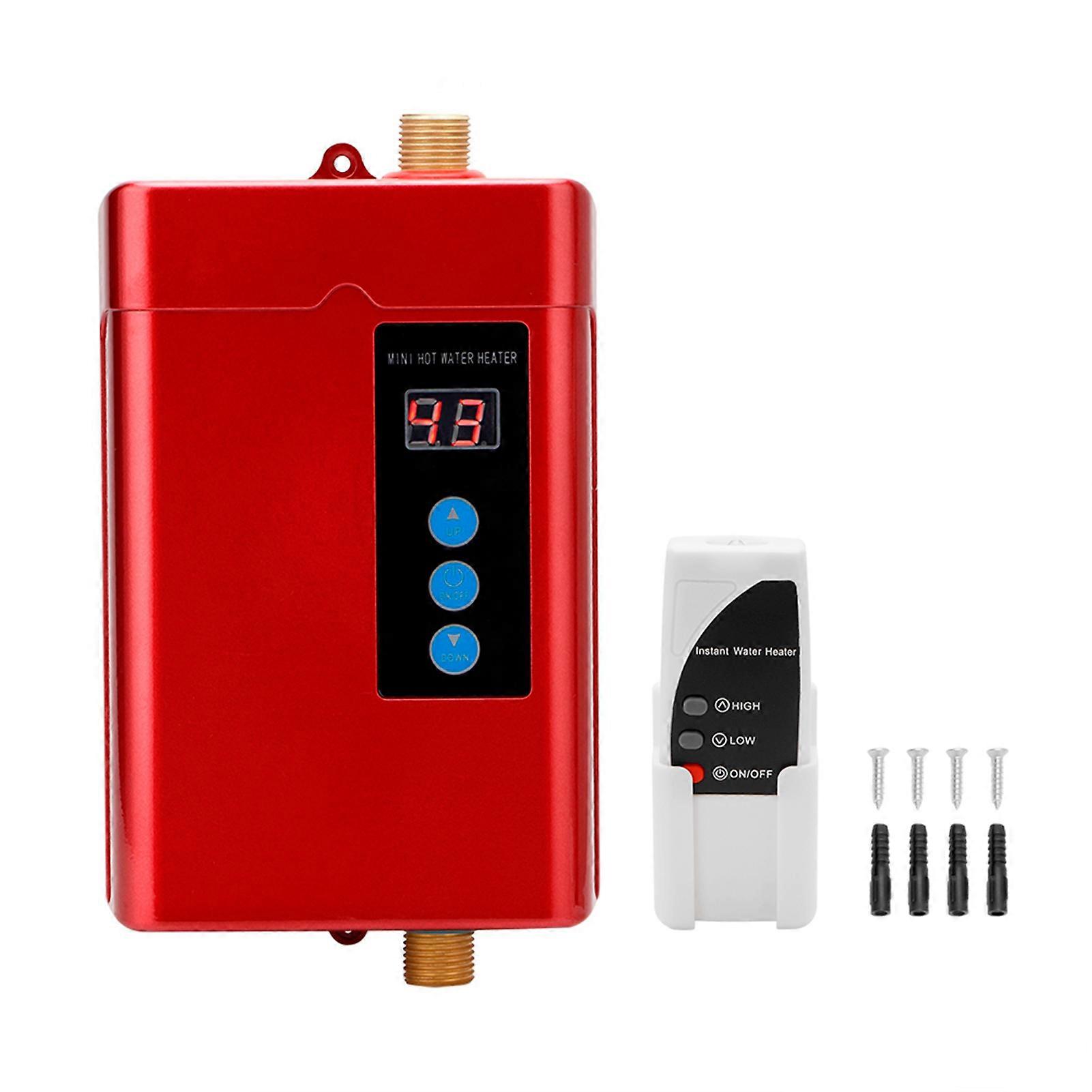 4000W Mini Electric Instant Tankless Water Heater Household Use 220V EU Plug Fast Heating Machine Compact Design