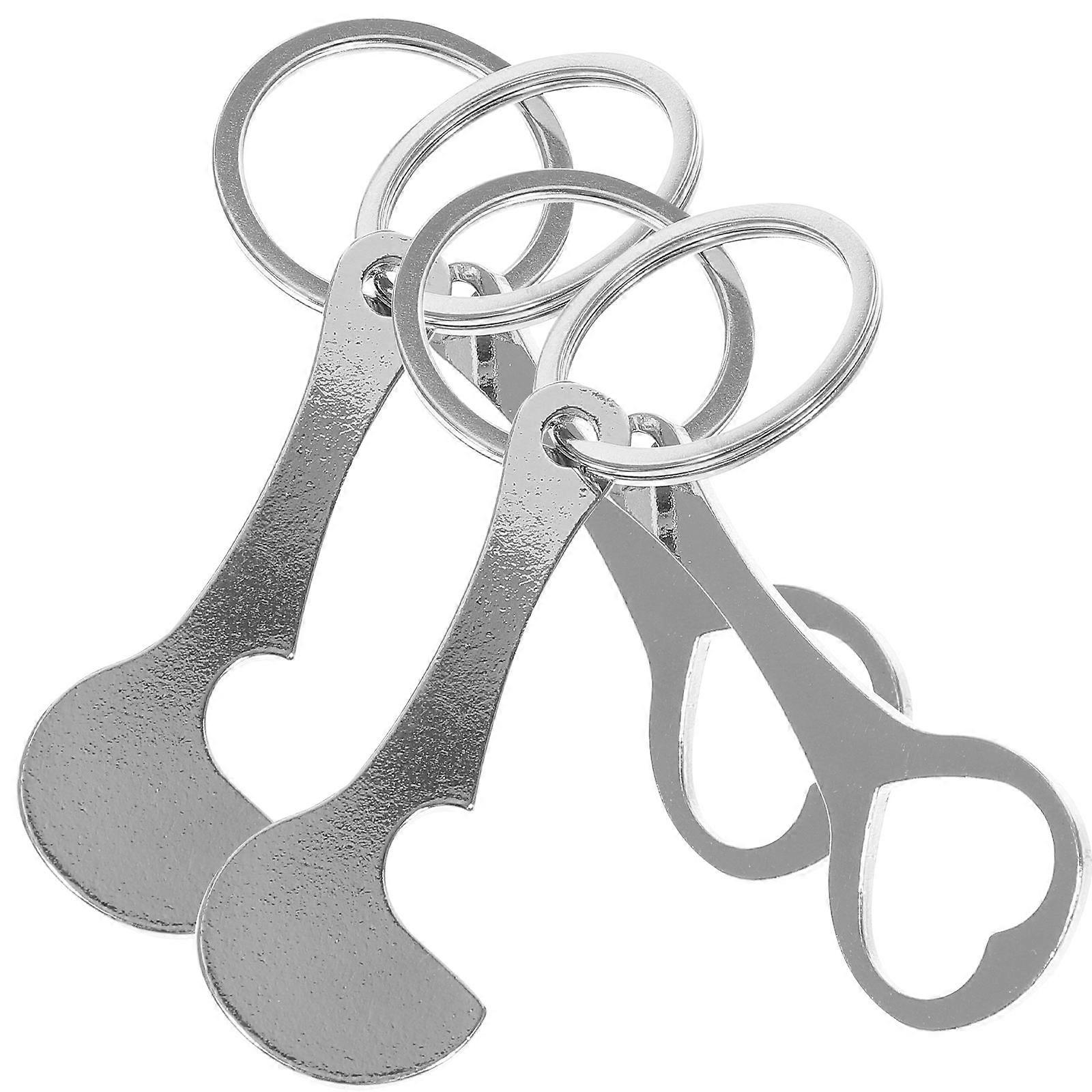 Unlock Shopping Trolley Metal Keychain 20Pcs With Crescent Shape Designed For Backpack Use In Silver Color