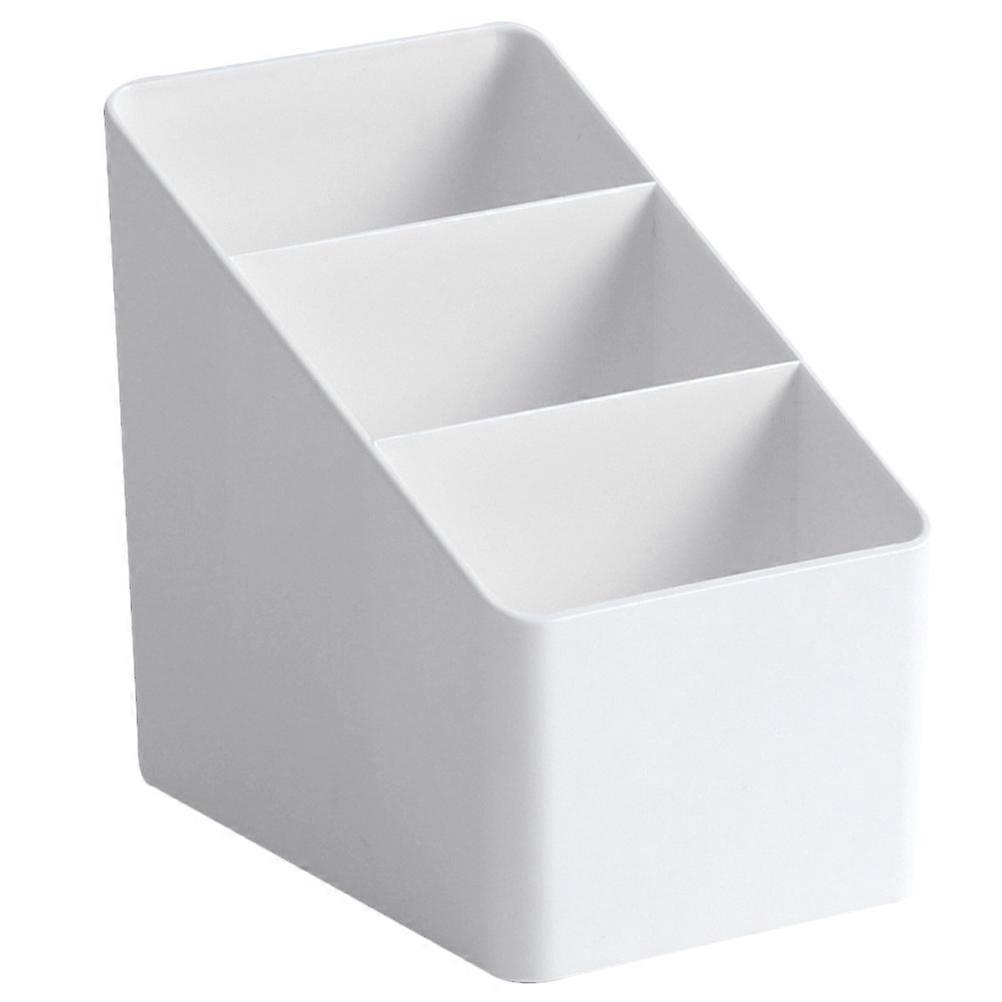 Sundries Storage Box Remote Control Holder for Home 2Pcs White Desktop Organizer