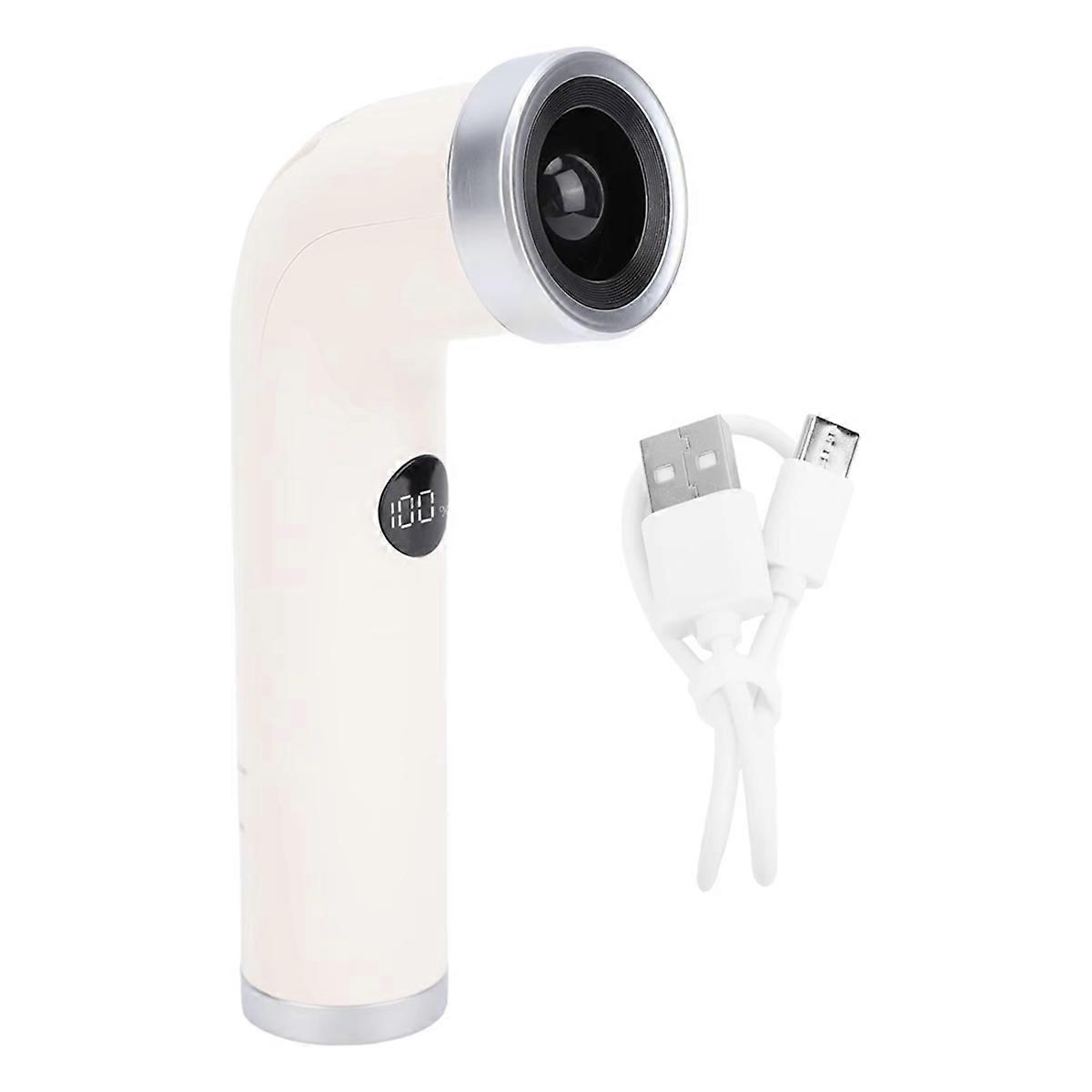 Handheld Bladeless Fan Type C Rechargeable Digital Display Small Portable Cooling for Travel Outdoor Use