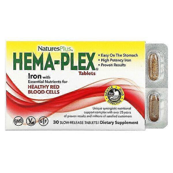 NaturesPlus, Hema-Plex, 30 Slow-Release Tablets