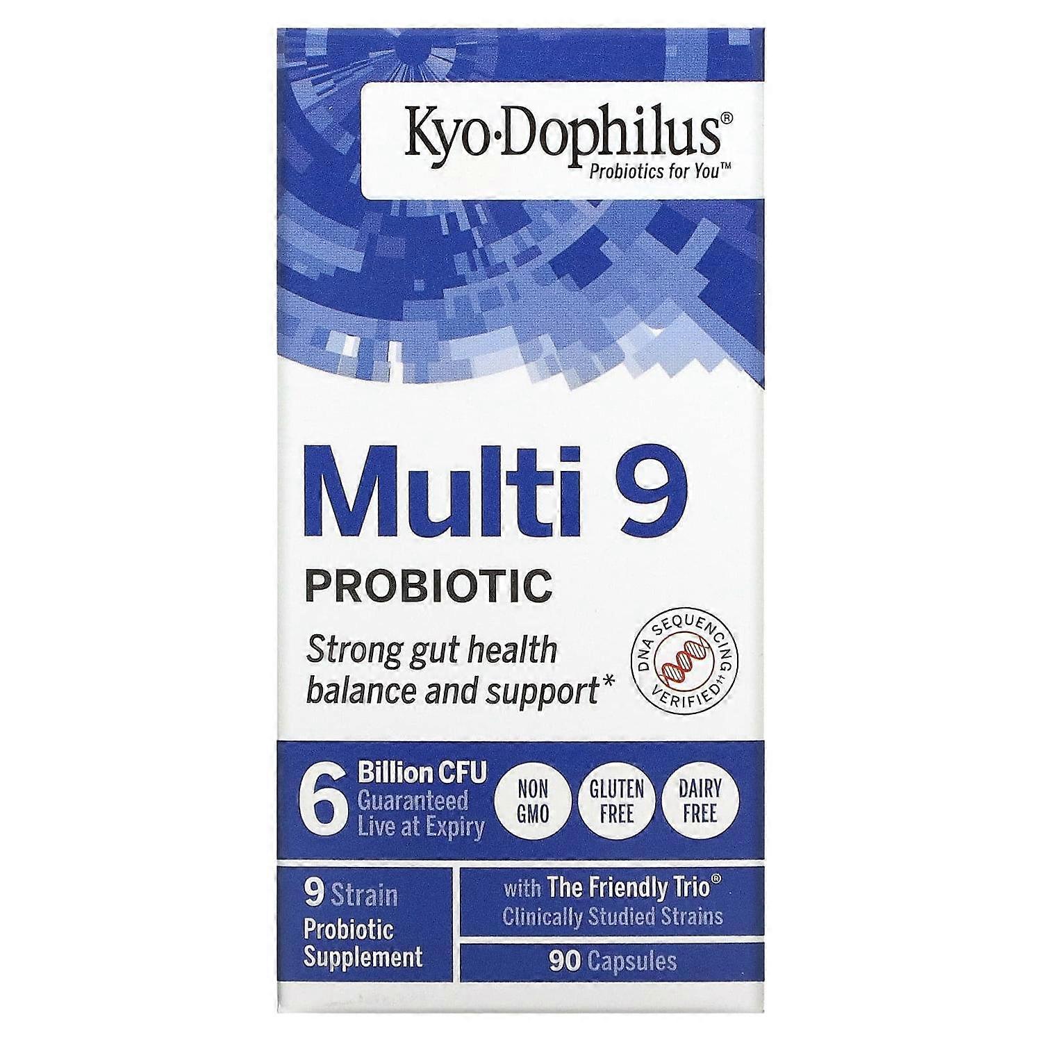 Kyolic, Kyo-Dophilus, Multi 9 Probiotic, 6 Billion CFU, 90 Capsules