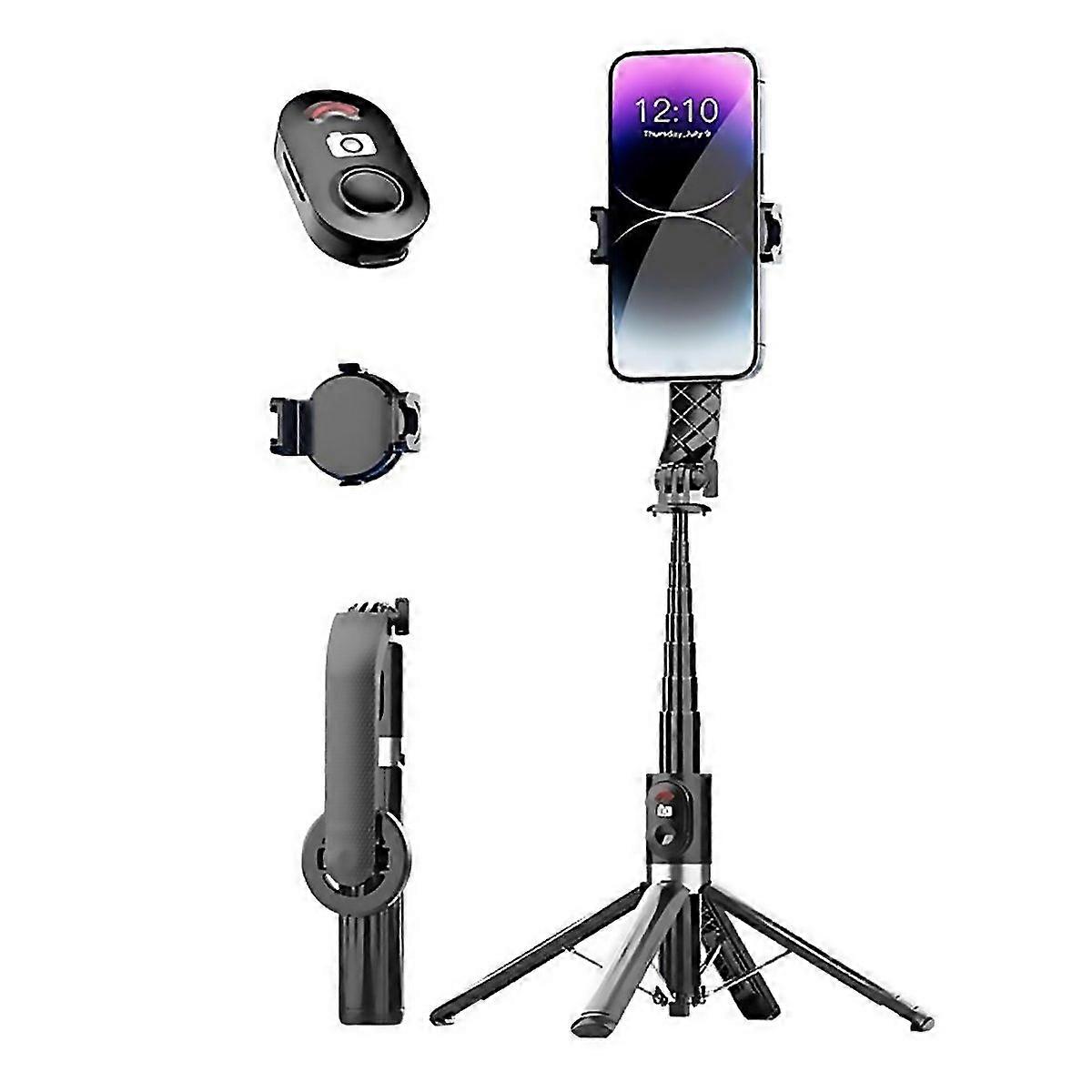 For P07 Max Extendable Fourlegged Stand Magnetic Phone Selfie Stick With Bluetooth Remote Control