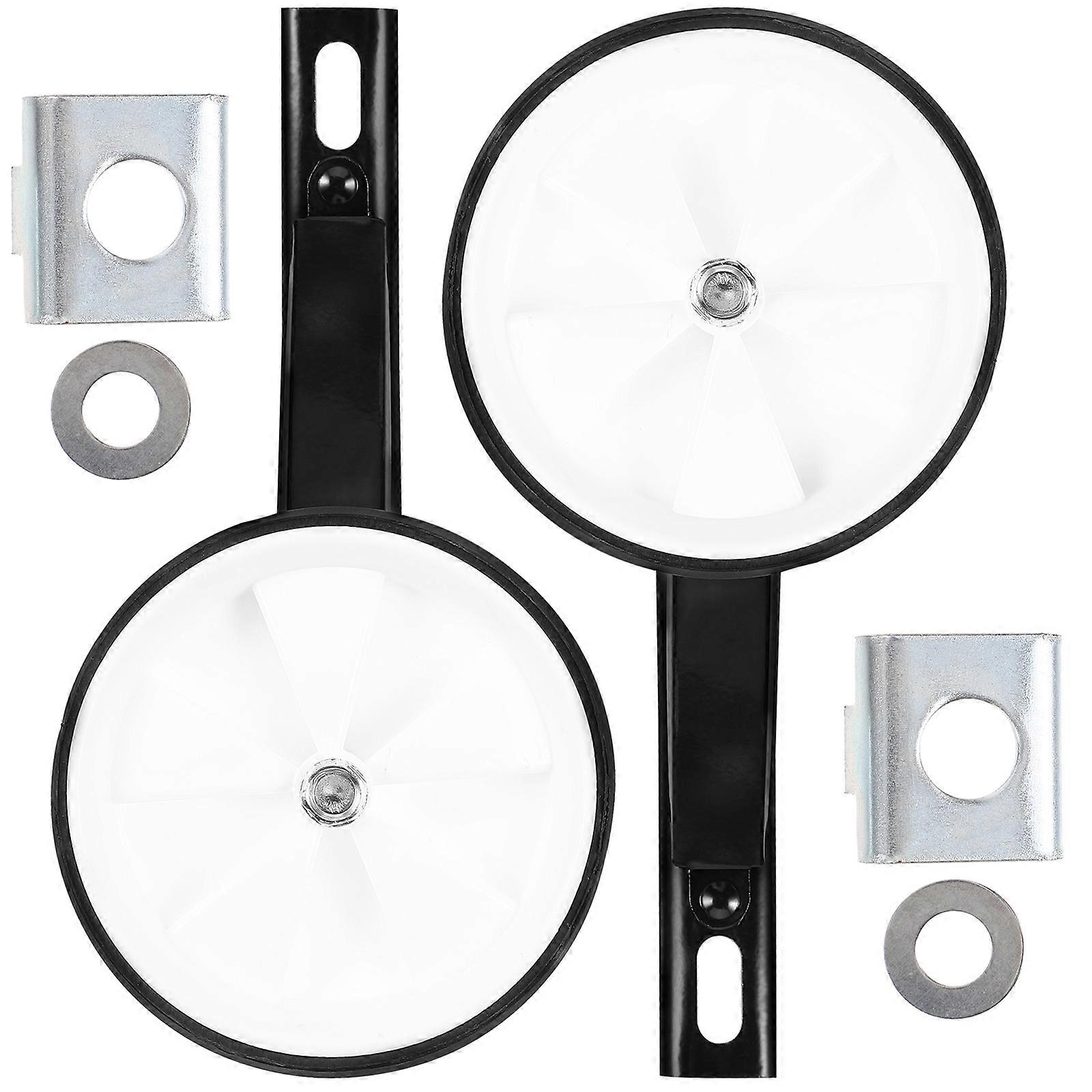 Replaceable Training Wheels for Bike White Durable Bike Stabiliser 2Pairs