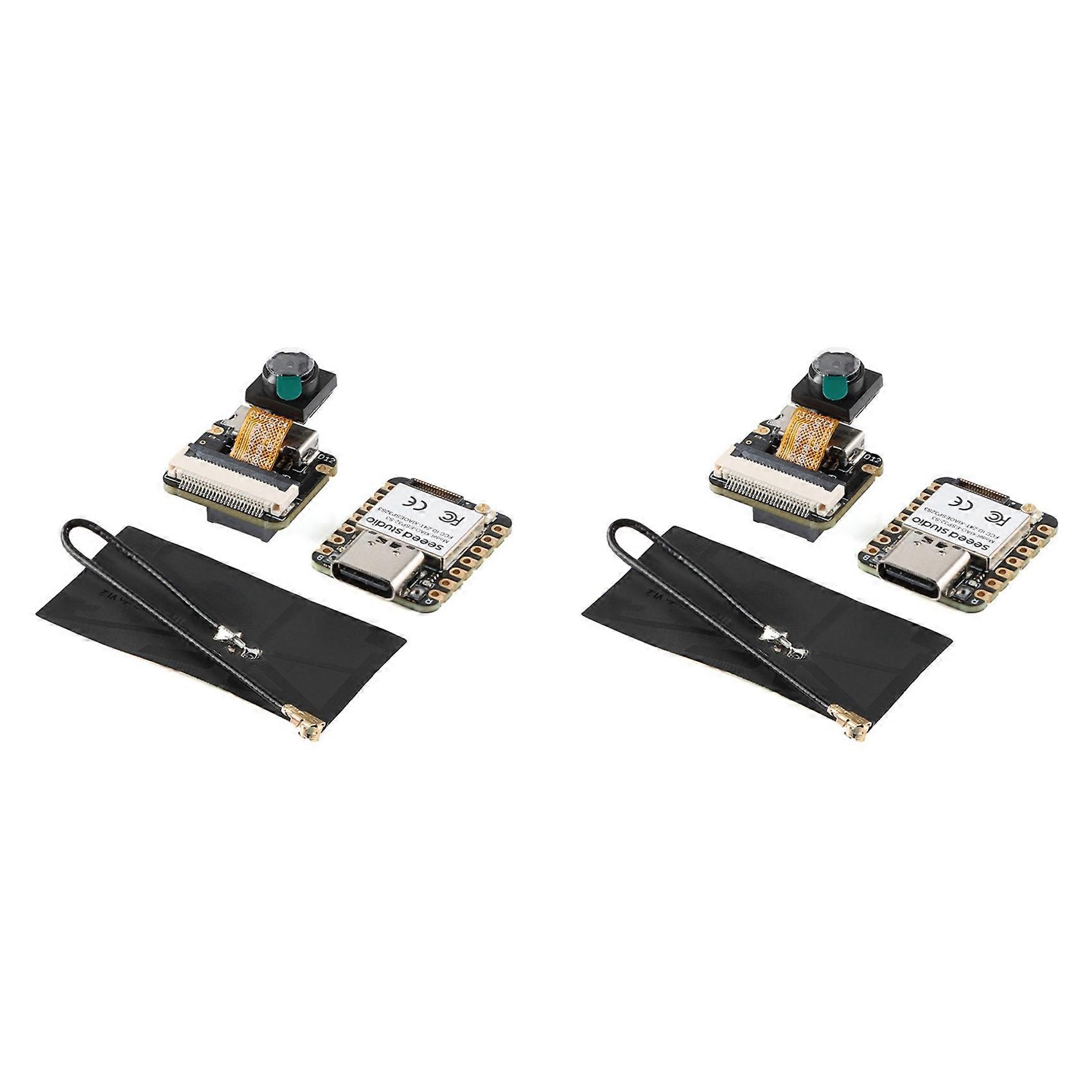 2X Seeed Studio XIAO ESP32S3 Sense ESP32-S3 2.4G WiFi BLE Mesh 5.0 OV2640 Camera Development Board for Arduino