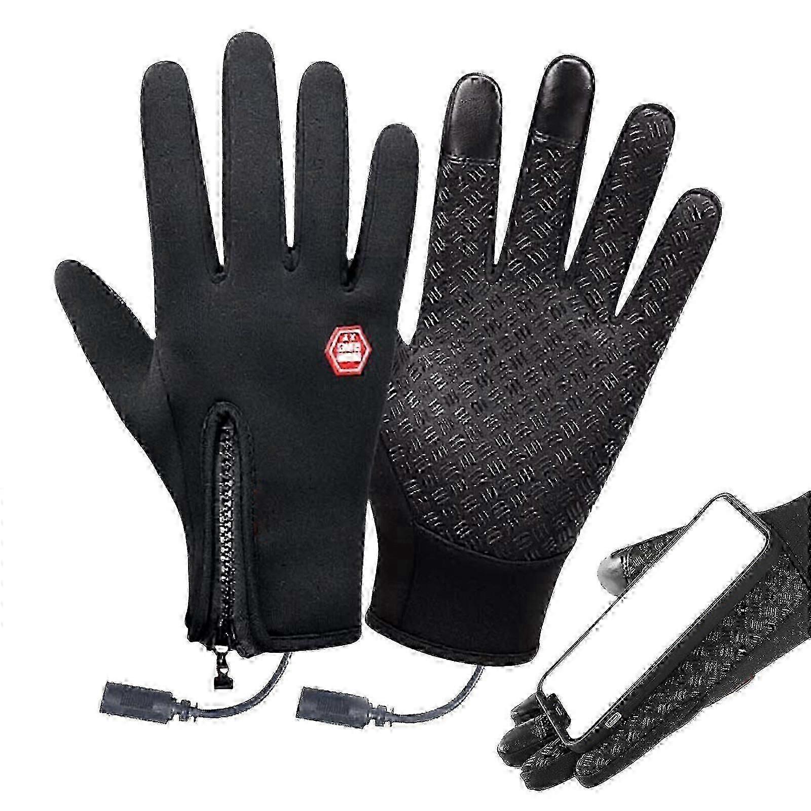 USB Värmehandskar Handvärmare Uppvärmda Vantar Handskar Warm Touchscre